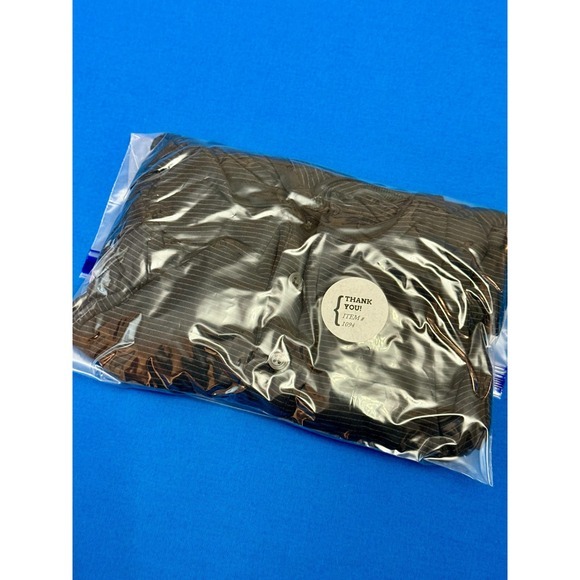 Vuori Linear Henley Shirt Black Micro Stripe Stretch Performance Athletic Top - Picture 5 of 5